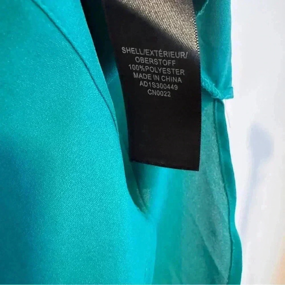 Adrianna Papell green button-up roll sleeve blouse size S - Picture 4 of 5